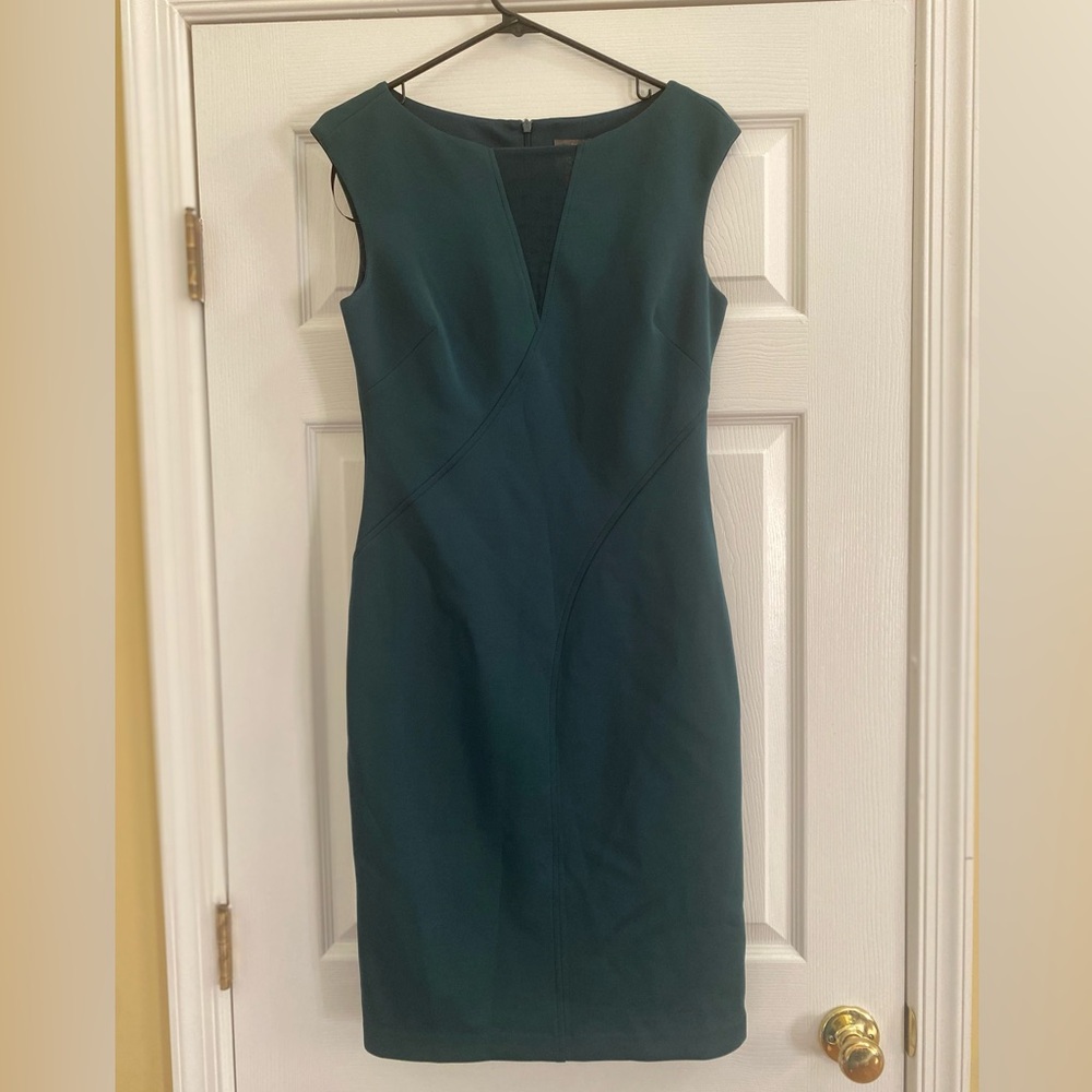 Dark Green Office Dress